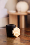 MATTE BLACK WITH WOODEN LID 225G