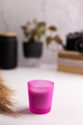 FROSTED PINK SHORT CANDLE 75G