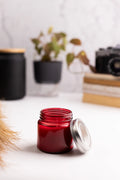 RED JAR WITH METAL LID 120G
